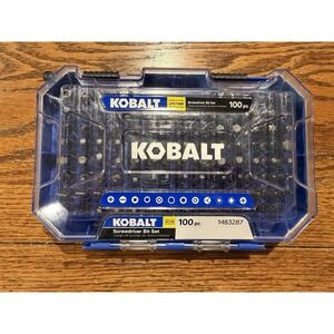 KOBALT 100PC SCREWDRIVER BIT SET - NEW # 1483287